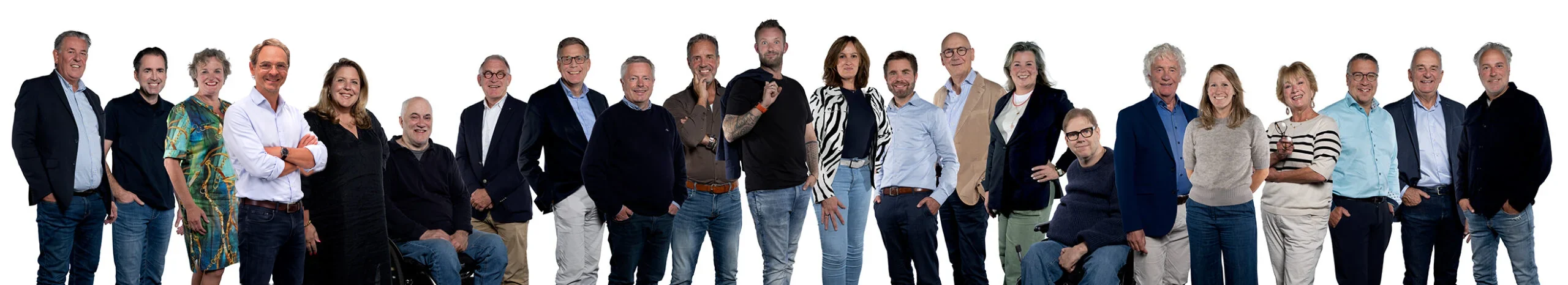 Groepsfoto van de leden van Rotary Club Nuenen